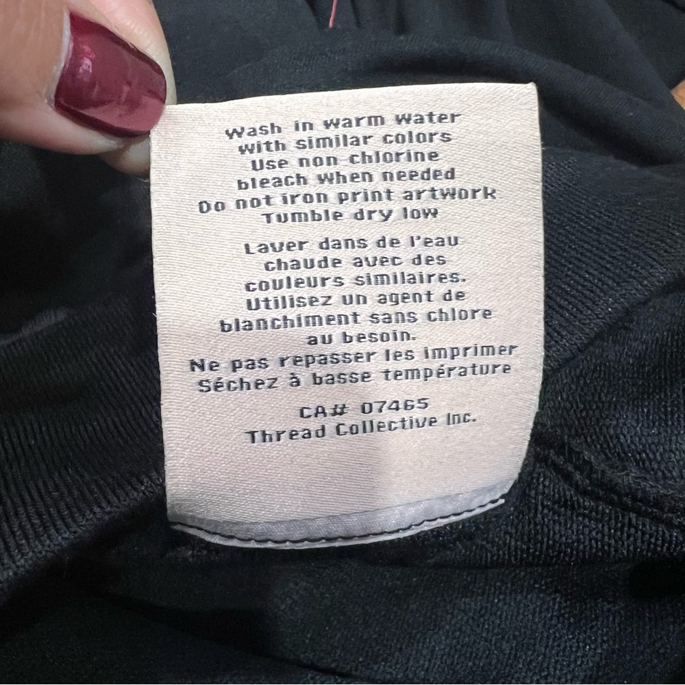 Badgley Mischka French Terry Jogger Pant Black NWT Size Medium - Picture 4 of 4